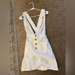 White Overall Skirt Size Small